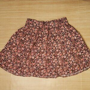 Garage Womens Floral Silky Mini Skirt XS